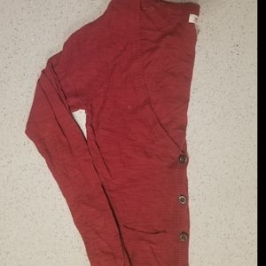 ARIZONA red long-sleeve cardigan